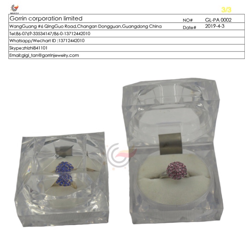Cutie cu inele pentru bijuterii GL-PA0002